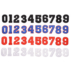 電腦繡花布貼批發 0-9數字球服號碼標記號標服裝輔料刺繡補丁批發