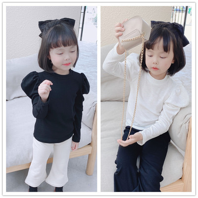 2020 Autumn New products children Base coat girl Hang Article T-shirts jacket baby temperament Base coat