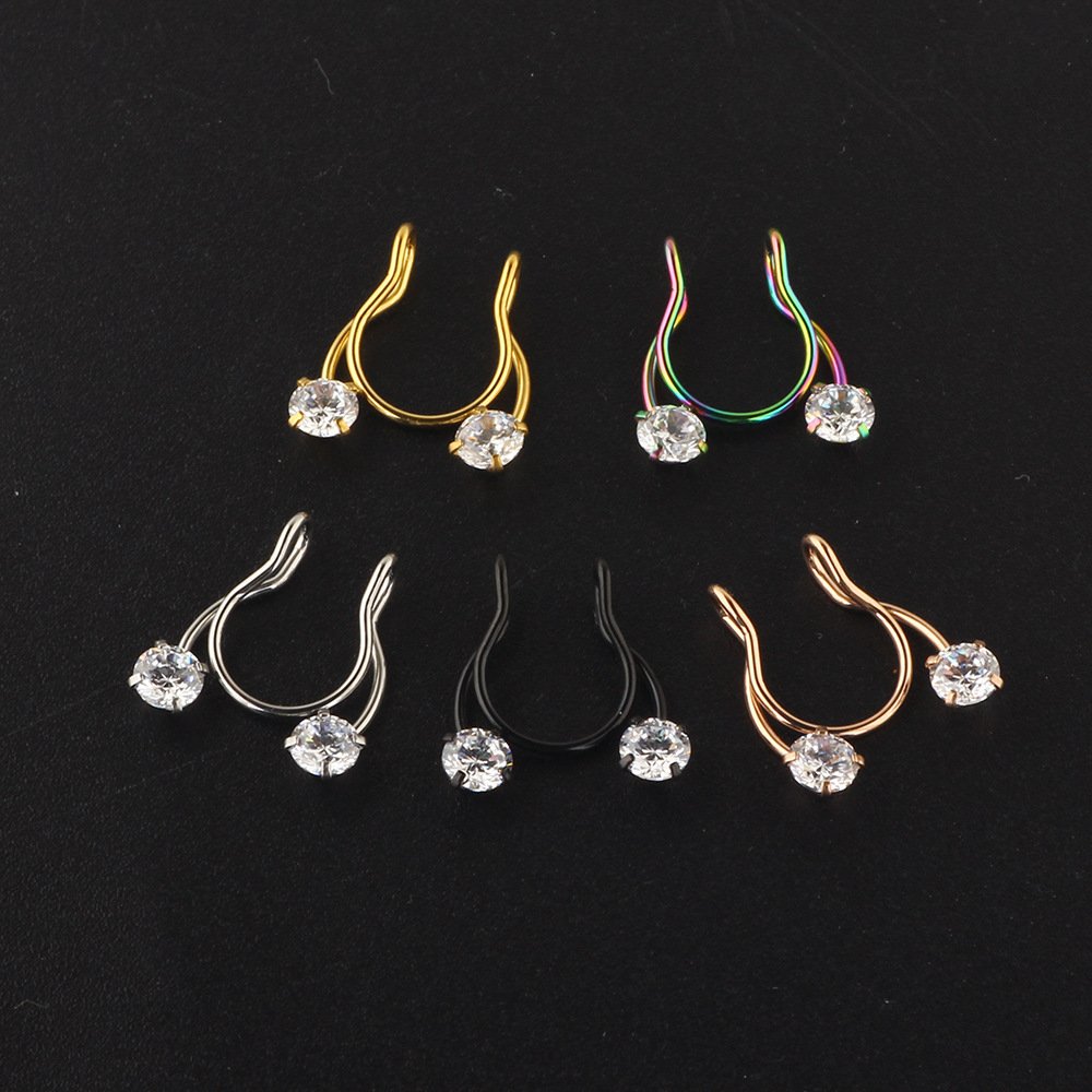 Labret piercing jewelry detail image
