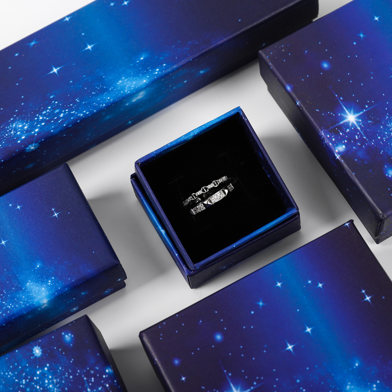 1 Piece Quantity 1 Piece Fashion Starry Sky Paper Jewelry Boxes
