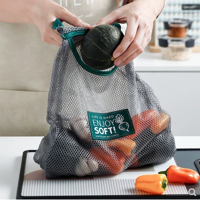 Storage system, mesh bag for home use, creative fruit hanging organiser