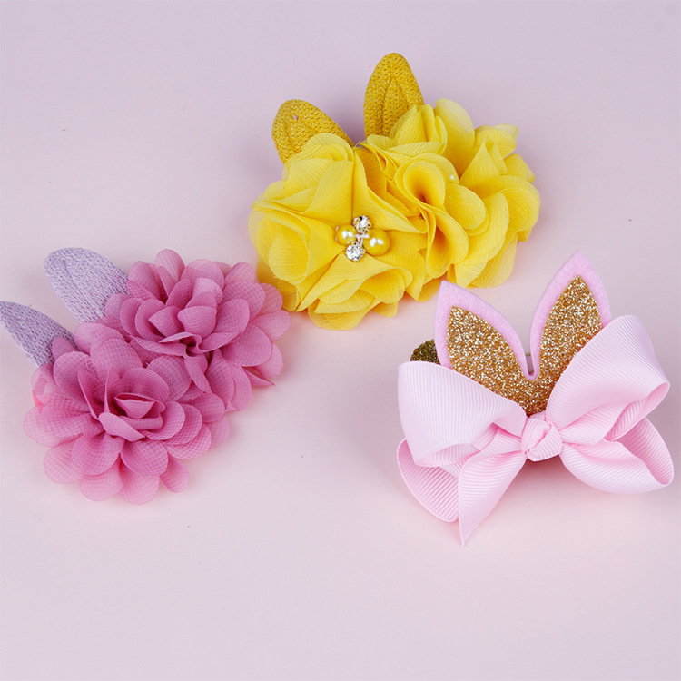 Easter Children Decoration Headband Wholesale Baby Bunny Headband Holiday Decoration Bunny Ears Headband display picture 2