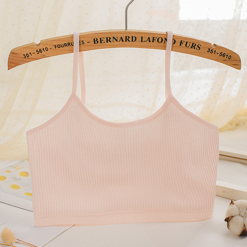 Fábrica al por mayor chaleco femenino adolescente chica desarrollo sujetador estudiante de secundaria estudiante ropa interior femenina estudiante de secundaria