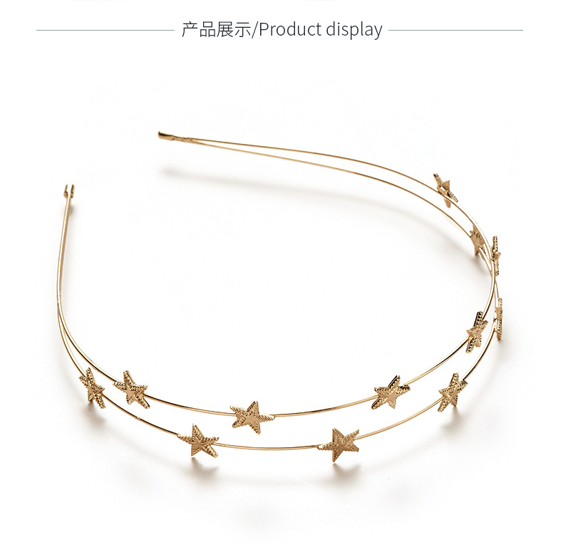 Five-pointed Star  Double-layer Headband display picture 5