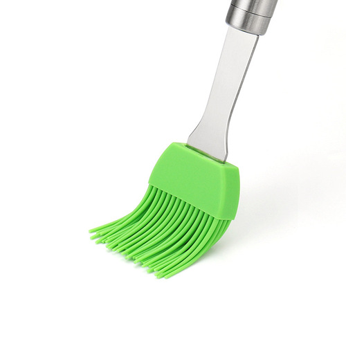 Stainless steel removable silicone oil brush sweeper barbecue seasoning brush oil brush barbecue barbecue brush kitchen tools