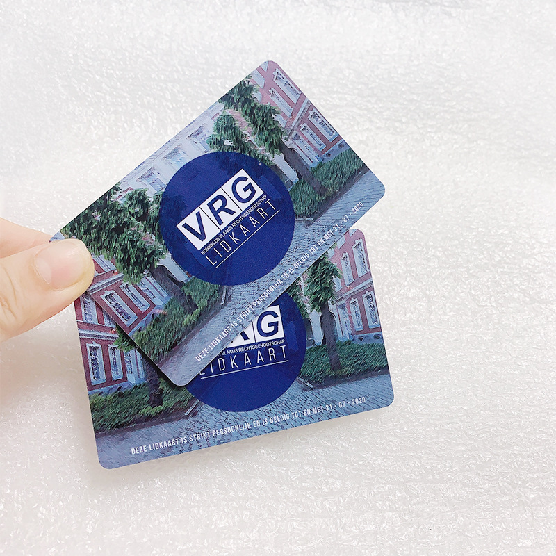 PVC智能芯片卡IC门禁卡可做银底后彩印流水号自定义工艺印刷版面