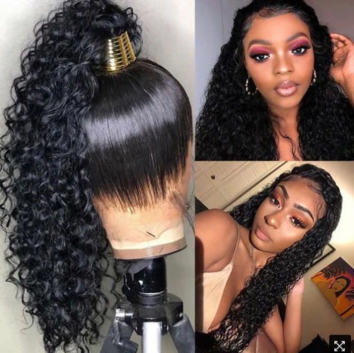 Curly Hair Wigs Parrucche per capelli ricci Matte high temperature African small curl explosive head long curly synthetic wigs wig