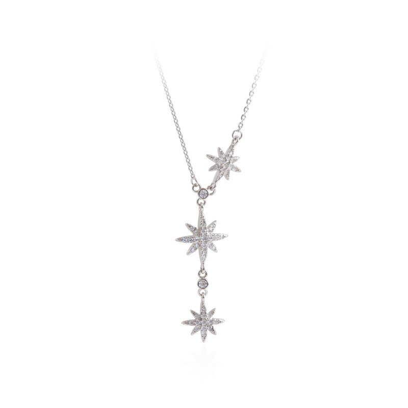 Korean Version Simple Star Pendant Necklace display picture 1