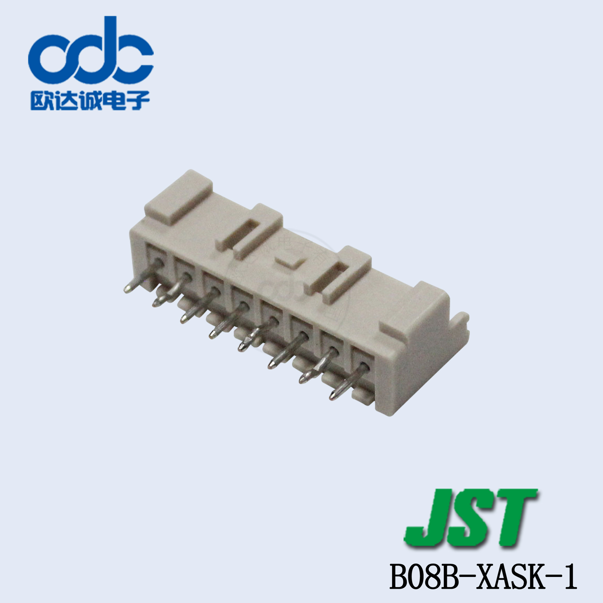 订货B08B-XASK-1 针座插针 JST连接器XA系列间距2.5mm线对板价优