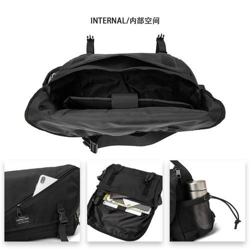 Men's tool bag crossbody bag trendy brand Harajuku functional college postman computer casual shoulder backpack for women