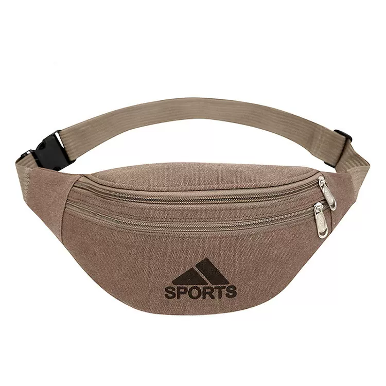 新款帆布腰包男士手机收纳配件腰包现货批发地摊收银钱包运动腰包
