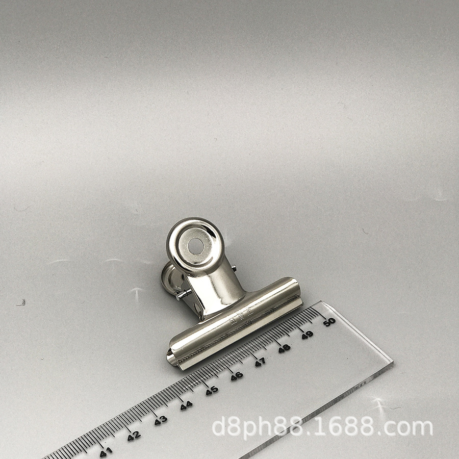 益智王圆形纸夹 不锈钢金属票夹 圆头办公试卷文件夹子-阿里巴巴