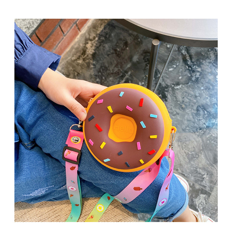 Korean Children's Cute Silicone Donut Shoulder Bag display picture 36