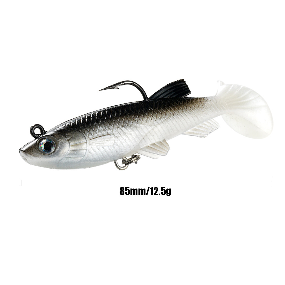 Sinking Paddle Tail Fishing Lure Fresh Water Bass Swimbait Tackle Gear