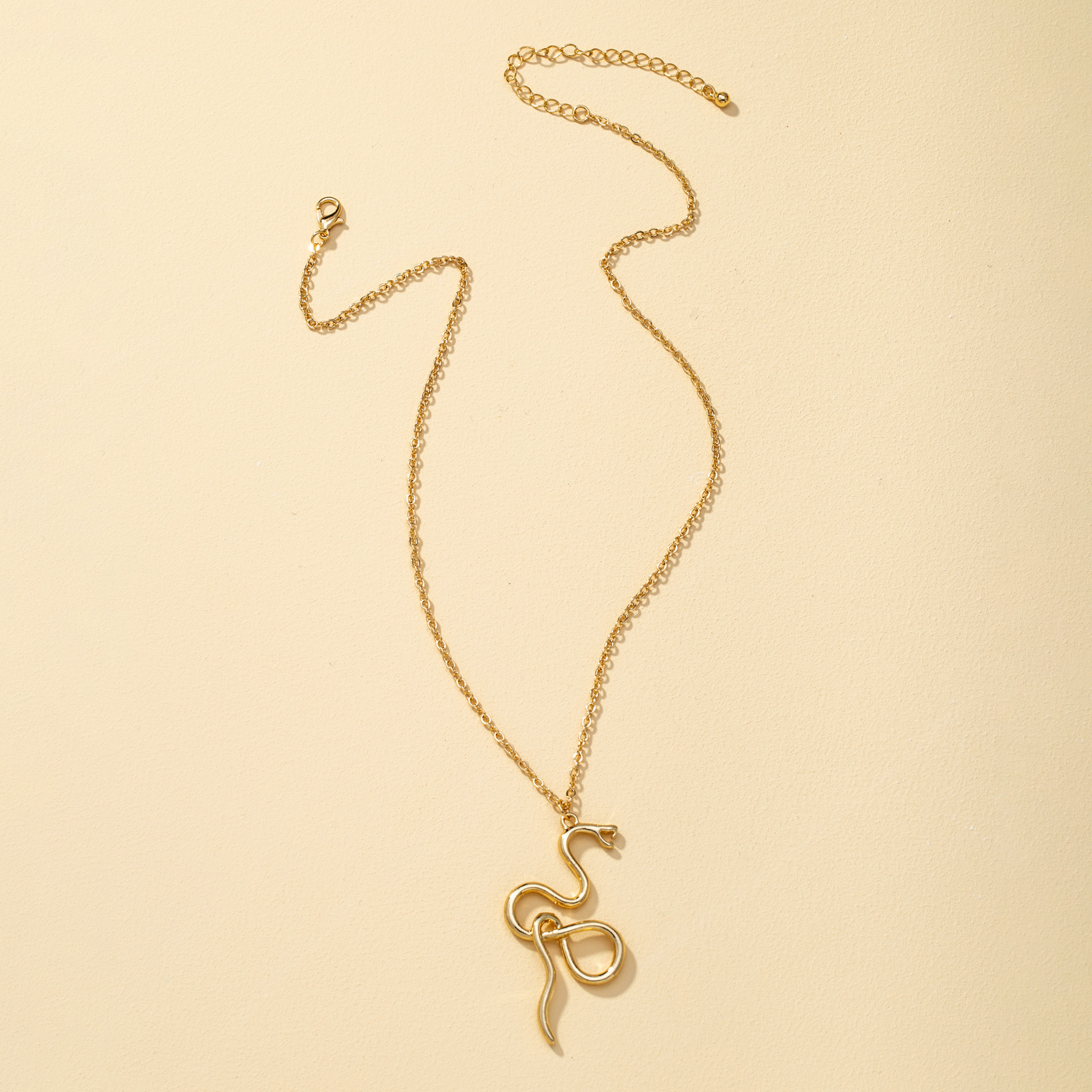 Exaggerated Zodiac Snake Necklace display picture 5