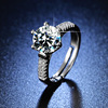 Ring with stone, wedding ring, internet celebrity, one carat, wholesale