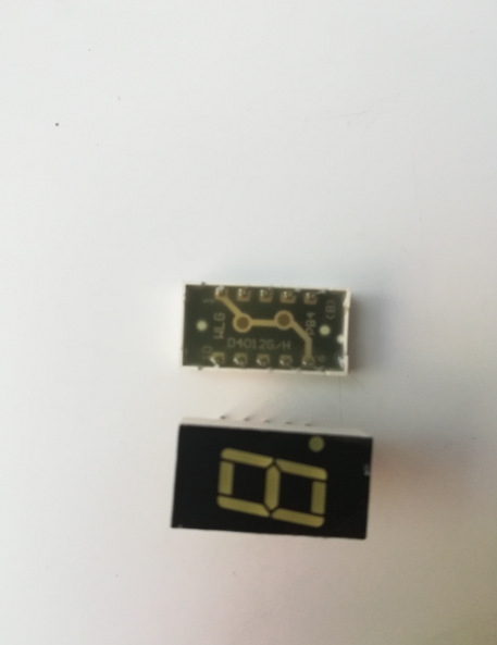 方舟ARK SM760402W/8白色共阴数字显示管12V 0.4英寸一位数码管