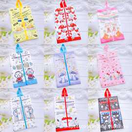 新款卡通双面印花角落kt美人鱼鞋子毛巾衣物旅行收纳袋鞋袋