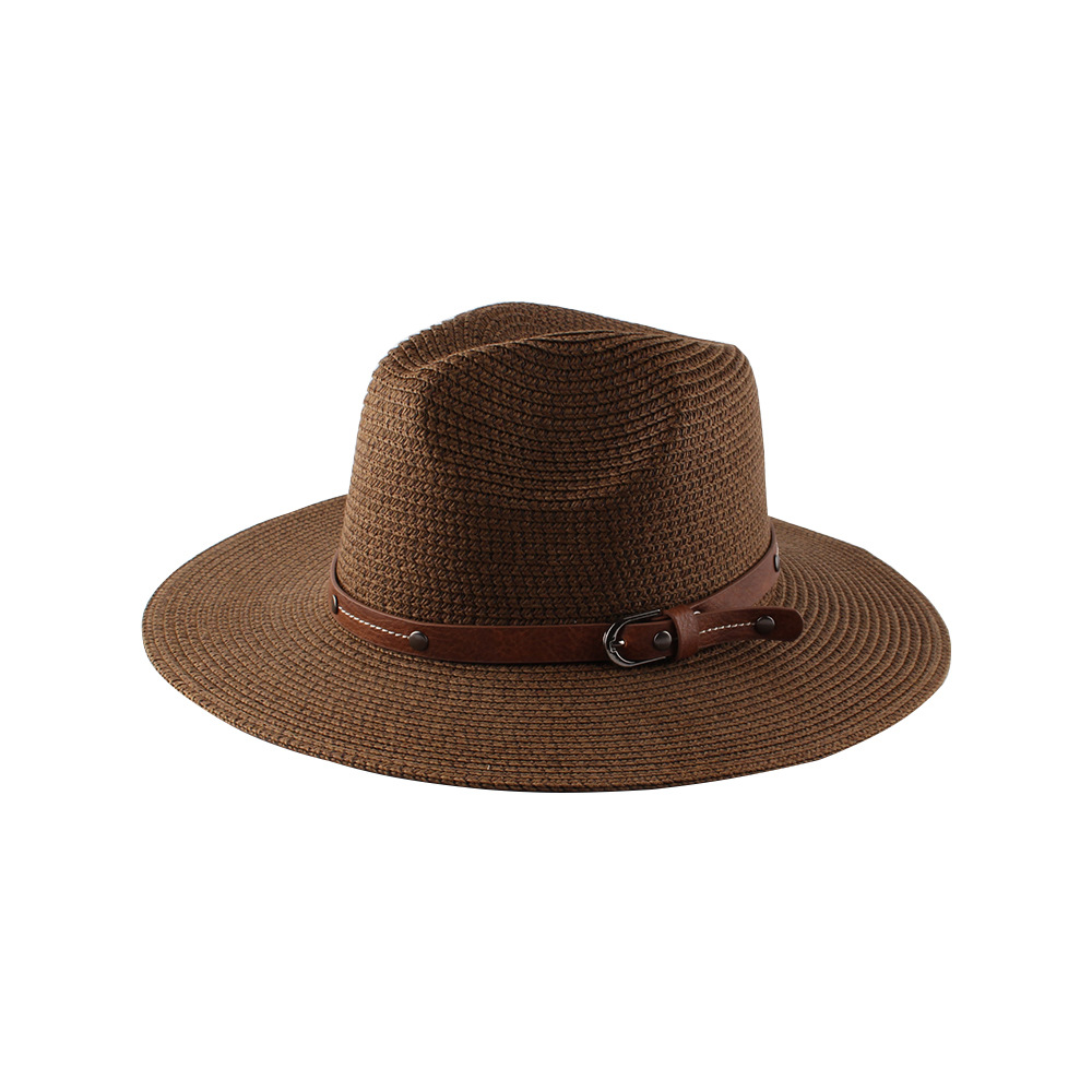Women's Retro Solid Color Flat Eaves Fedora Hat display picture 3