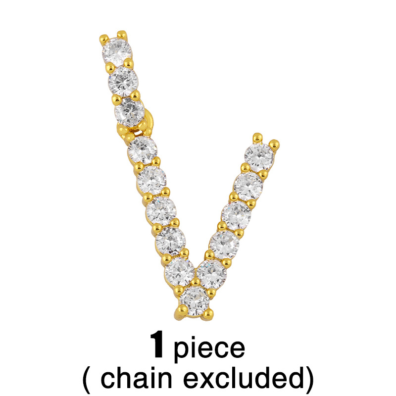 new 26 English alphabet necklaces creative jewelry diamond alphabet necklace wholesalepicture13