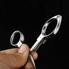 釣魚8字剪刀不鏽鋼金屬漁具小剪刀能拉伸釣魚小剪子兒童剪刀批發