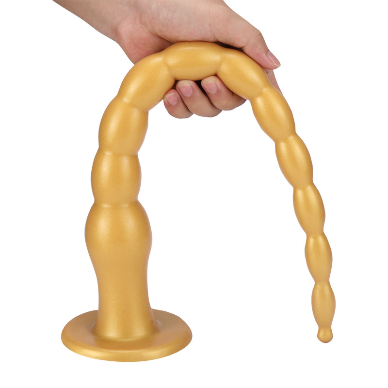 Silicone Extended Beaded Anal Plug