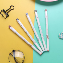 爱好文具猫咪的信件0.38mm全针管中性笔8080黑色水笔针管笔签字笔