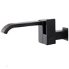 Black wall -long lengthened balcony square -shaped rotating copper wall out of a single cold opening mop pond water faucet bathroom wholesale