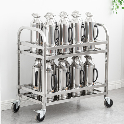 Stainless steel kettle Hot water bottle School Tea garden cart hotel Hospital canteen Hotel move dining car