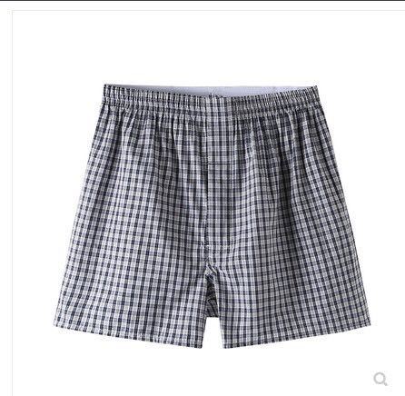 Three Gun Arrow Pants Large Size Mid-waist Men's Boxer Briefs Pure Cotton Loose Pajama Pants Home Pants Cotton Boxer Briefs