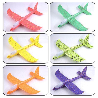 泡沫飞机大号儿童航模玩具批发手抛飞机地摊货源新款热卖网红玩具|ru