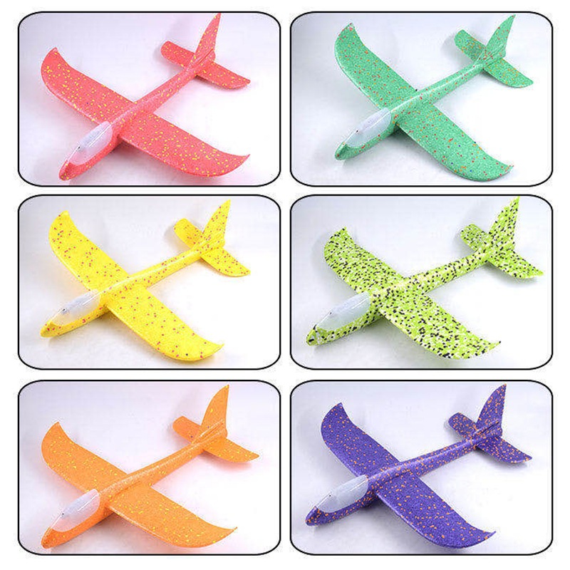 泡沫飞机大号儿童航模玩具批发手抛飞机地摊货源新款热卖网红玩具|ru
