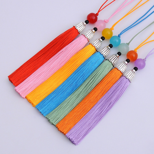 Factory direct sales metal tassel spikes polyester special filament Chinese knot tassel Hanfu ancient costume sachet hanging beard