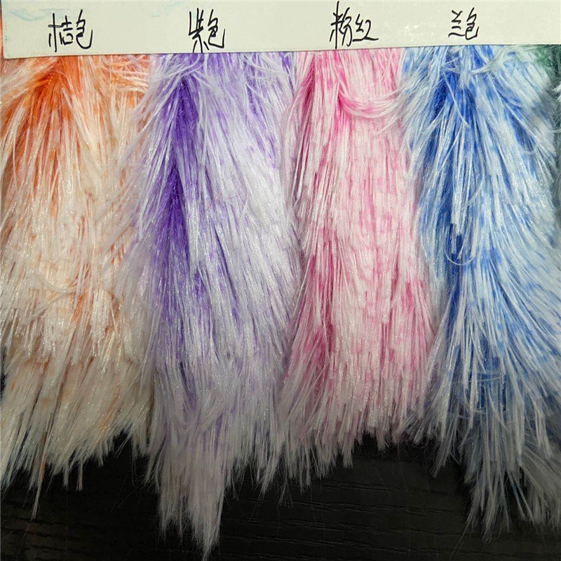 40 lana raspado inferior de terciopelo de Corea del Sur de tela de terciopelo azul marino teñido de felpa de punto nido de gato bufanda alfombra de tela