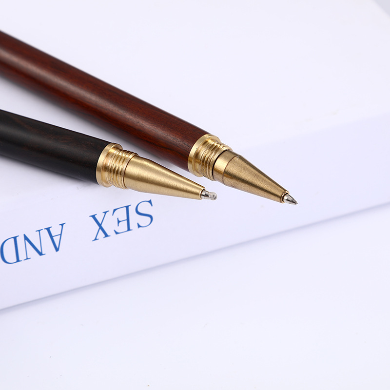 Los fabricantes suministran metal latón madera maciza pluma regalo pluma letras