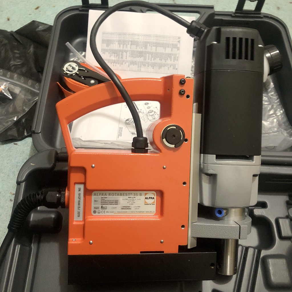 RB35B德国ALFRA欧霸磁力钻磁座钻吸铁钻磁铁钻空心钻机取芯钻