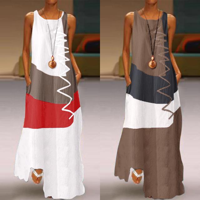 A-line Skirt Sweet Commute Solid Color Maxi Long Dress display picture 3