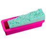 Rectangular handmade soap contains rose, soap mold