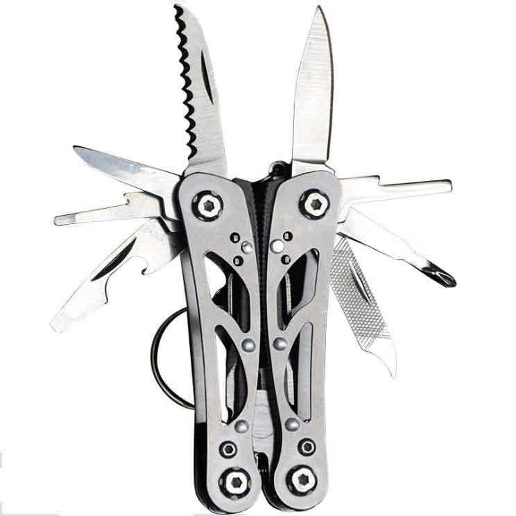 户外便携组合工具钳迷你多功能刀钳EDC折叠钥匙扣口袋刀具钳子