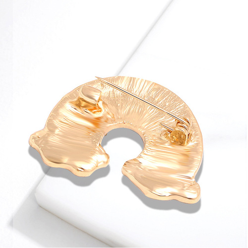 Cute Japanese Rainbow Cloud Brooch Rhinestone Korean Pin Accessories Sweater Cardigan Shawl Button Corsage