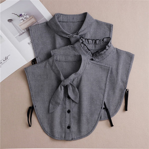 Fake collar Detachable Blouse Dickey Collar False Collar Thousand bird Plaid Bow collar for children