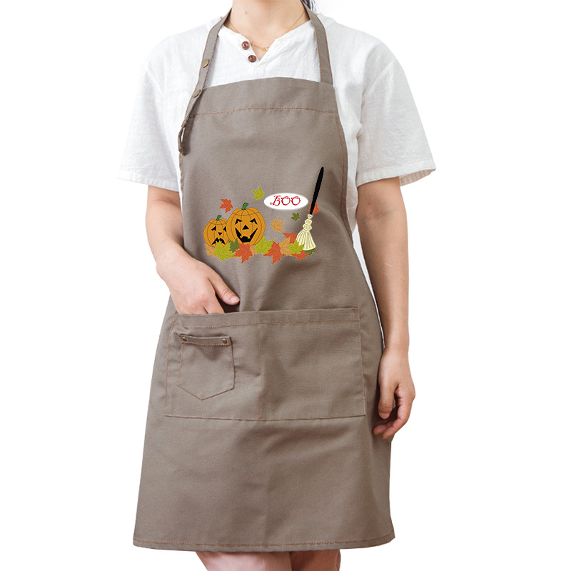 Delantal logotipo imprimible Corea moda hogar cocina leche tienda de té uñas antiincrustante hombres y mujeres adultos trajes