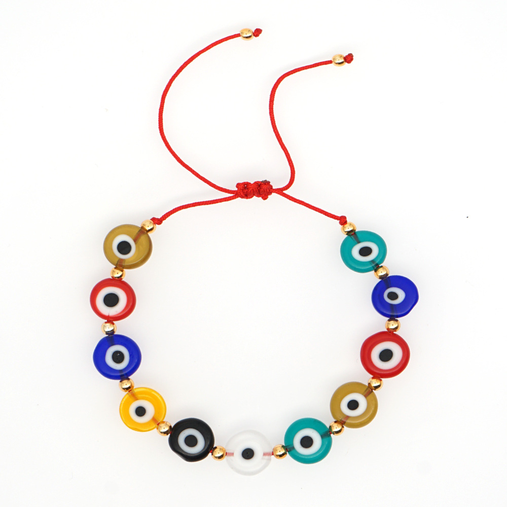 Wholesale Jewelry Bohemian Style Devil's Eyes Beaded Bracelet Nihaojewelry display picture 4