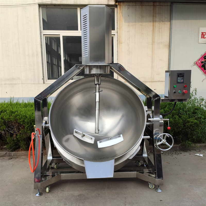 蚂蚱酱搅拌熬制设备 电动商用炒蘑菇酱机器 工业大型油辣椒酱炒锅