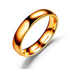 Accessories stainless steel, glossy golden colorful ring, jewelry for beloved, wholesale