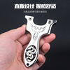 Highly precise slingshot with flat rubber bands stainless steel, dragon and phoenix