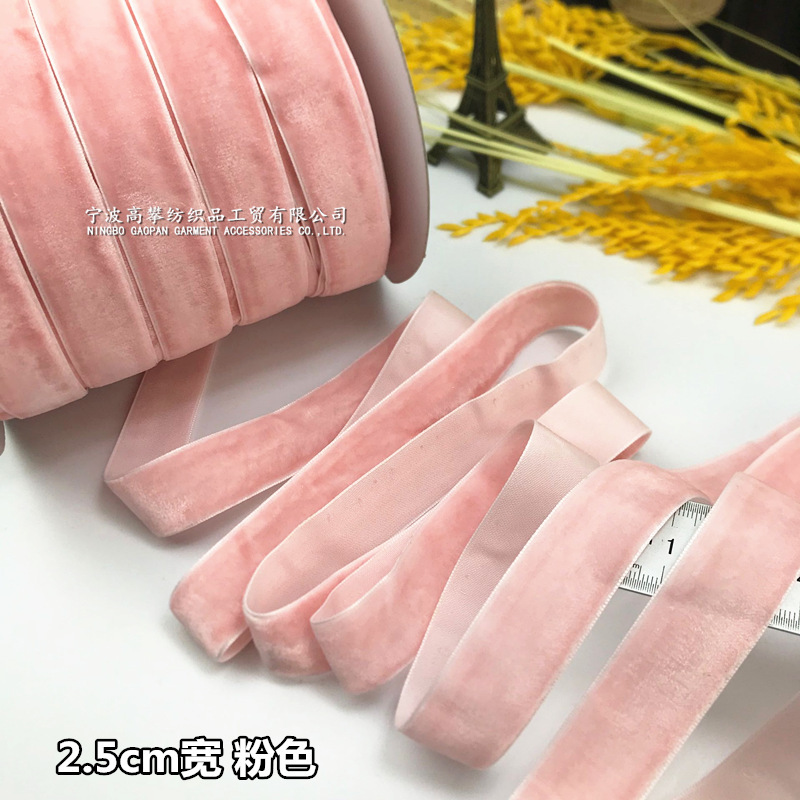 2.5cm宽丝绒带天鹅绒丝带绒带缎带颈脖锁骨项链choker服装包边条-阿里巴巴