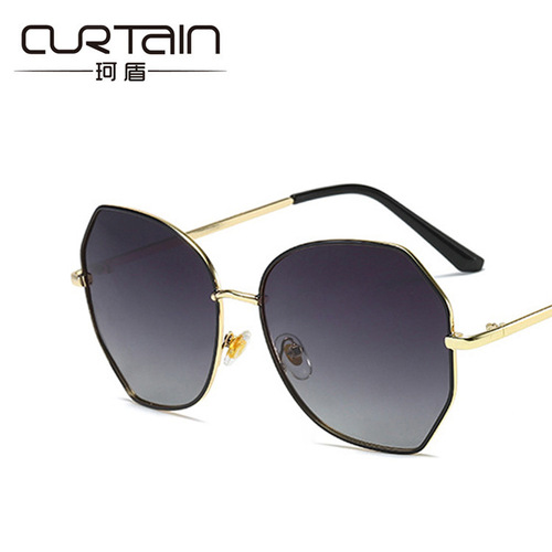 2020 New Women's Round Sunglasses Korean Style Trendy Anti-UV Polarized Ins Sunglasses Without Makeup