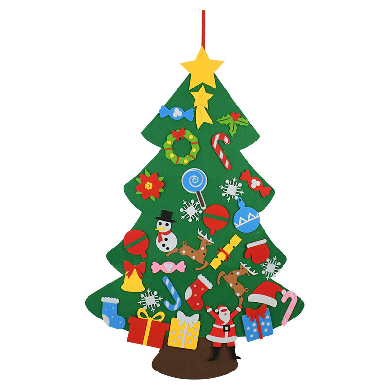 32 parts felt christmas tree Pendant diy Supplies Christmas decorate christmastree