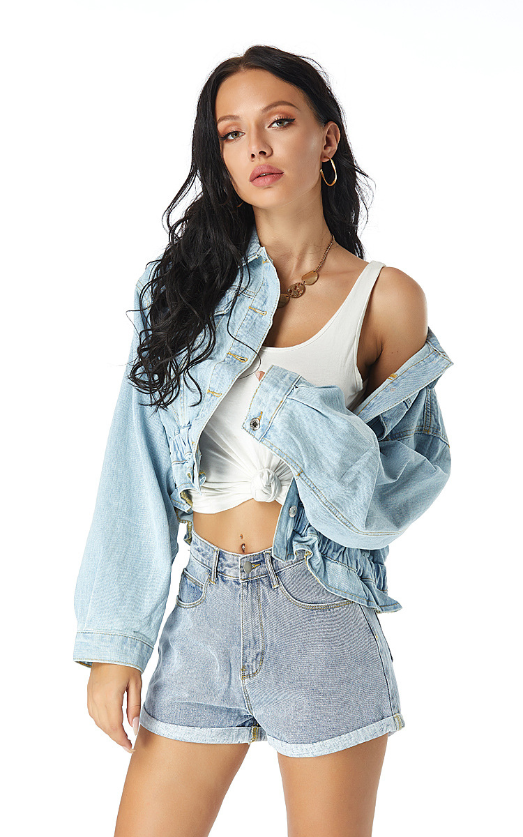 shallow short denim jacket  NSSY9154